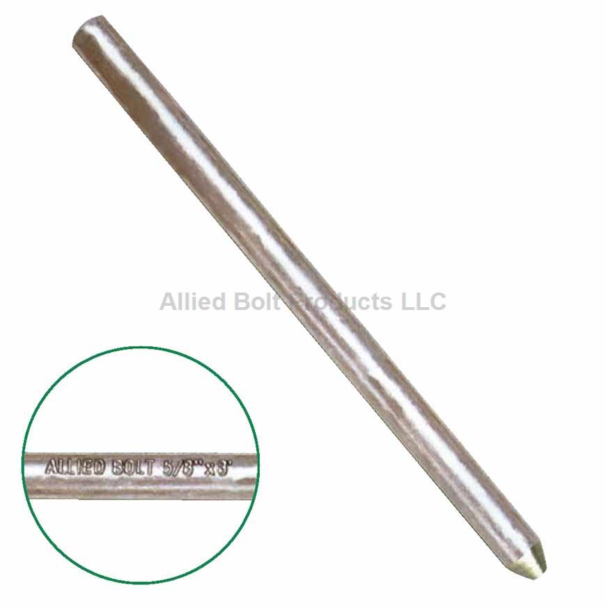 1/2" X 5` GALVANIZED GROUND ROD